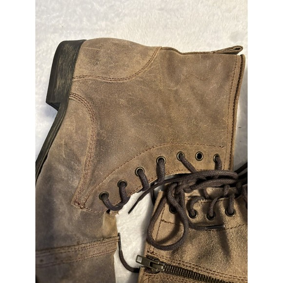 Steve Madden Mens Size 13 D Brown Suede Laces Zip Ankle Casual Boots main image 12